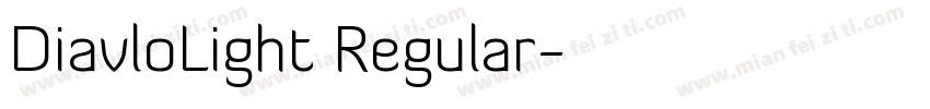 DiavloLight Regular字体转换
